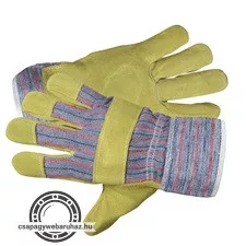 kesztyű munkához TERN, FF HS-01-004, 10', sárga; marhabőr