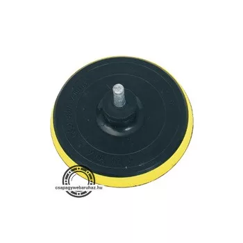   gumitányér  fúrógéphez; 125mm tépőzáras, befogás: 8mm, max. 10.000 ford/perc