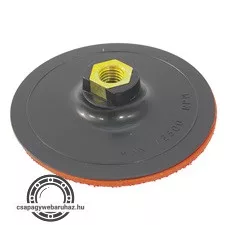 gumitányér sarokcsiszolóhoz; 115mm, tépőzáras, max. ford.:12.500 1/min