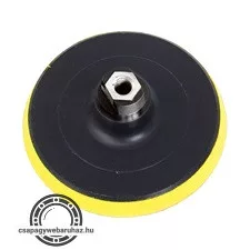 gumitányér sarokcsiszolóhoz; 125mm, tépőzáras, max. ford.:12.500 1/min