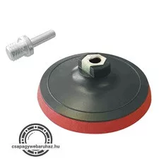 gumitányér fúrógéphez; 115mm, tépőzáras, max. ford.:12.500 1/min