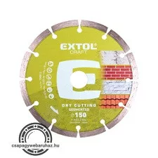 gyémántvágó szegmenses; 115×22,2mm, max.13.300 ford/perc