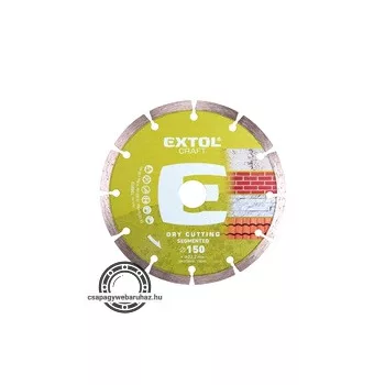   gyémántvágó szegmenses; 125×22,2mm, max.12.250 ford/perc