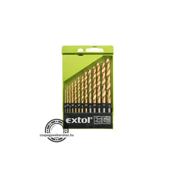   fémcsigafúró klt. HSS TITÁN bevonatú; 13db, 2-8mm, (műanyag dobozban)