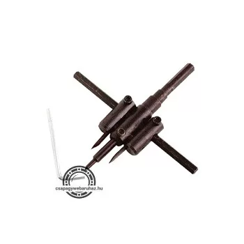   körkivágó gipszkartonhoz, 2db 30-120mm, állítható acélkéssel; (fához, gumihoz, műanyaghoz is használható)