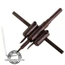 körkivágó gipszkartonhoz, 2db 30-120mm, állítható acélkéssel; (fához, gumihoz, műanyaghoz is használható)