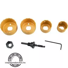 körkivágó klt. 4db, 32-54mm, HSS/Bi-metal