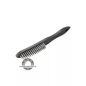 acélkefe, 5 soros, 290mm, acélhuzal, PP fogantyú