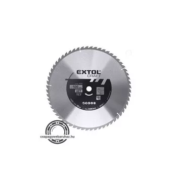   körfűrészlap, keményfémlapkás, 500×30mm(lyuk átm), T60; 3,8 mm lapkaszélesség, max. 3.000 ford/perc