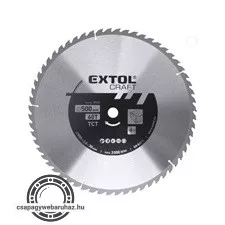 körfűrészlap, keményfémlapkás, 500×30mm(lyuk átm), T60; 3,8 mm lapkaszélesség, max. 3.000 ford/perc