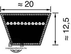 20X1400 LI DTE ékszíj