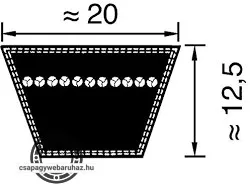 20X2240 LI DTE ékszíj