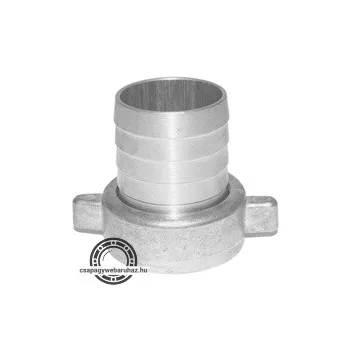   tömlővég csatlakozó, rögzítő anyával, fém 2"×2"; acél ötvözet, 8895101 szivattyúhoz