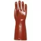 Coverguard bordó sav/lúg/olajálló, 40 cm hosszú PVC kesztyű XL-10 méret