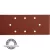 csiszolópapír, lyukas klt. 10db, 93×230 mm, 8 db lyukkal, P60, 407114, 407115-höz