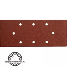 csiszolópapír, lyukas klt. 10db, 93×230 mm, 8 db lyukkal, P120, 407114, 407115-höz