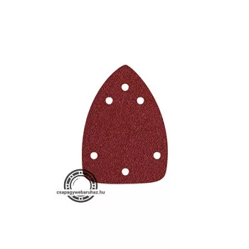   delta csiszolópapír, lyukas klt. 10db, 97×140 mm; 6 db lyukkal, P60, 407130 csiszológéphez