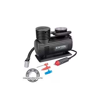 mini légkompresszor 12V; 12V/10A, Extol Craft
