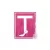Tanuló vezető T betű mágnes rózsaszín