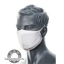maszk, kétrétegű antimikrobiális, 25db, fehér