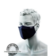 maszk, kétrétegű antimikrobiális orrnyereg borítással, 25db, navy kék