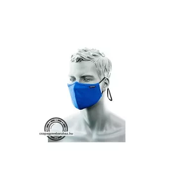   maszk, kétrétegű antimikrobiális orrnyereg borítással, 25db, royal kék