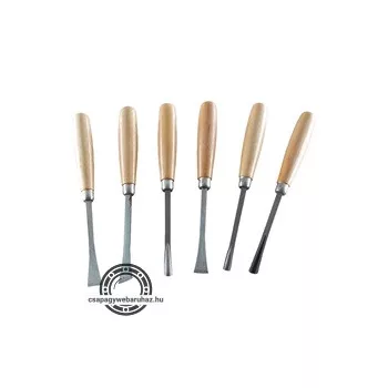 fafaragó készlet, fanyelű ; 6db, 165mm