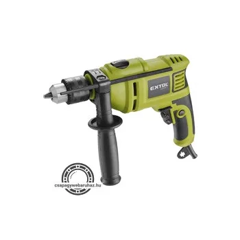   ütvefúrógép 750W; kulcsos tokmány, max. 13mm, 0-3000 ford/perc, papírdoboz