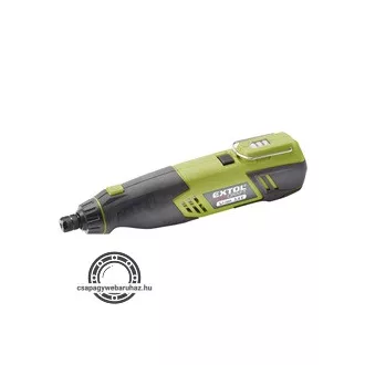   Akkus mini köszörű és fúrógép, Li-ion; 3,6V, 1300 mAh, ford.:18000 1/min, befogás 3,2mm EXTOL 402200