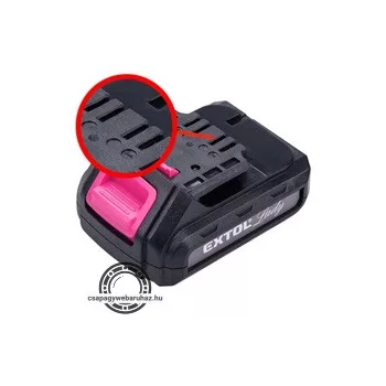   tartalék akku ÚJABB TÍPUSÚ 12V Li-ion, 402401 géphez és 402400D töltőhöz, 3 SARU; 1300mAh, töltési idő: 4,5óra