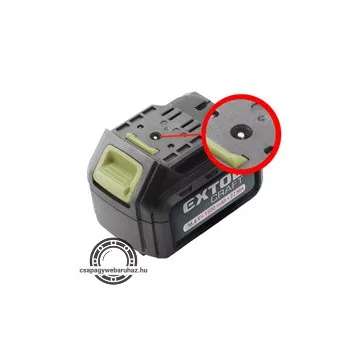   tartalék akku RÉGEBBI TÍPUSÚ 402420 Li-ion töltőhöz, 2 SARU+1 TÜSKE; 16V, 1500mAh, töltési idő: 5,5 óra