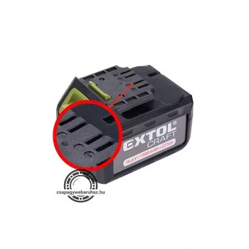   tartalék akku ÚJABB TÍPUSÚ 402420 Li-ion töltőhöz, 3 SARU; 16V, 1500mAh, töltési idő: 5,5 óra