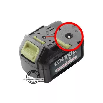   tartalék akku RÉGEBBI TÍPUSÚ 402440 Li-ion töltőhöz, 2 SARU+1 TÜSKE; 18V, 1500mAh, töltési idő:1 óra