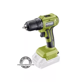   Akkus fúrócsavarozó, Power Share, 20V, kefementes motor, kofferban AKKU és TÖLTŐ NÉLKÜL EXTOL 402451