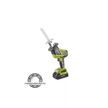   akkus szablyafűrész, Power Share, 20V, kefementes motor, kofferban; 1db 2000 mAh Li-ion akku + 1 db töltő