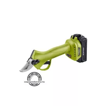   akkus metszőolló, Power Share, 20V, kefementes motor, kofferban; 1db 2000 mAh Li-ion akku + 1 db töltő