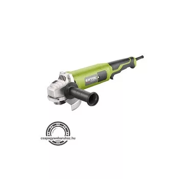   sarokcsiszológép 1200W 125mm tárcsaátmérő 11.000 1/min, bekapcsolásvédelem, papír doboz, 2,1kg