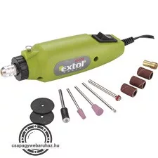 mini köszörű és fúrógép + tartozékok, 12V; 12.000 ford/perc