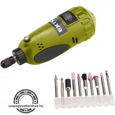 mini köszörű és fúrógép; 15.000 ford/perc, befogás: 3,2mm, max. fejátmérő: 35mm