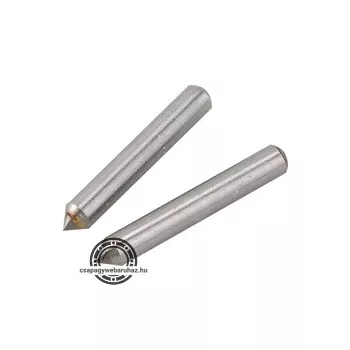  tartalék gravírozó fej, 2 db, a 404130 mini gravírozó géphez; volfrám karbid (vídia), 3,1×21 mm