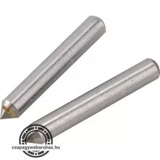 tartalék gravírozó fej, 2 db, a 404130 mini gravírozó géphez; volfrám karbid (vídia), 3,1×21 mm