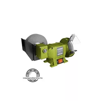   kettős köszörűgép 250W, vizes/száraz; 200mm×20×40/150×12,7×20mm, 134/2950 ford/perc, 8,5kg