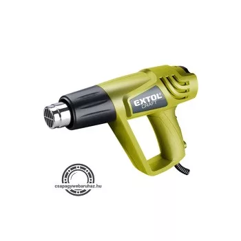   hőlégfúvó, 2000W két fokozatú, 1000W/2000W; 350/550°C, 300/500 L/perc
