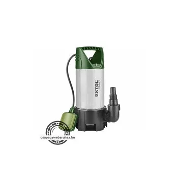  szennyvíz búvárszivattyú, 1100W, rozsdamentes ház, Extol Craft, szállító teljesítmény: 15m3/h, max. száll. 9,5 m