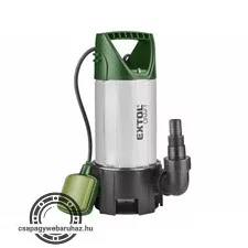 szennyvíz búvárszivattyú, 1100W, rozsdamentes ház, Extol Craft, szállító teljesítmény: 15m3/h, max. száll. 9,5 m