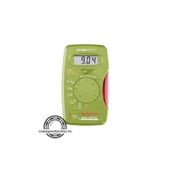   digitális multiméter; Amper/Volt/Ohm mérő, hangjelző funkcióval, CE, 1 db 9V elem