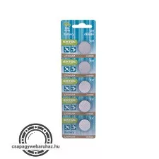 gombelem klt. 5 db, Lítium, 3V, méret: (CR2025); hosszú élettartam, bliszteren