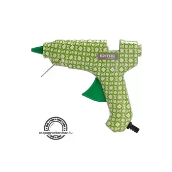   melegragasztó pisztoly, virágmintás, 40 W; stift átmérő:11mm, bliszteren