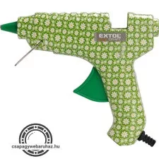 melegragasztó pisztoly, virágmintás, 40 W; stift átmérő:11mm, bliszteren
