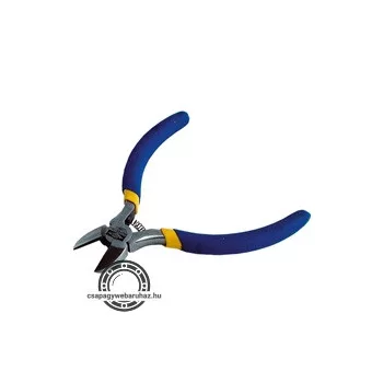 oldalcsípő fogó mini, dupla műanyag nyéllel  ; 130mm